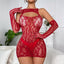 Uwodzicielski Bodystocking z Rękawiczkami