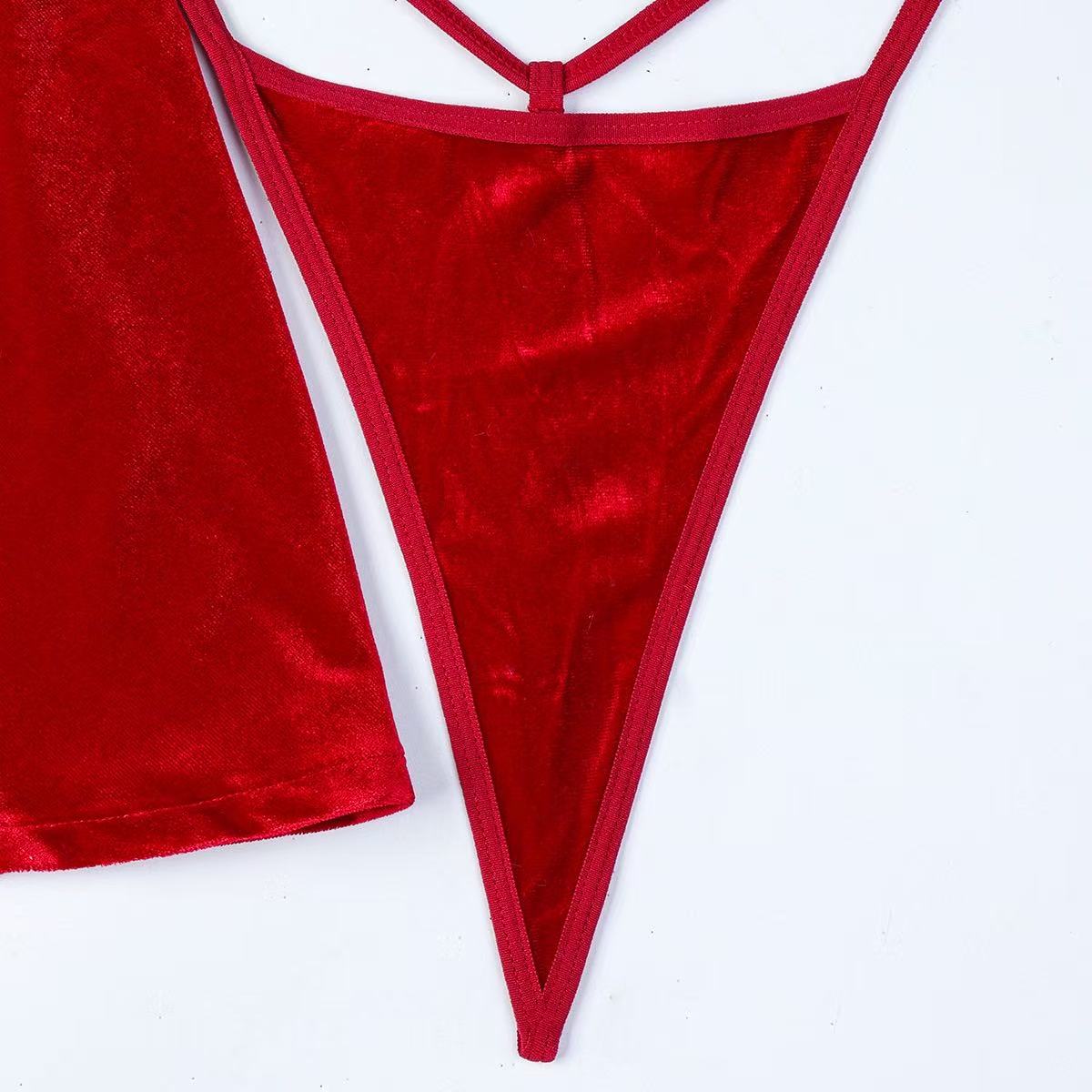 Świąteczny komplet bielizny Santa Velvet