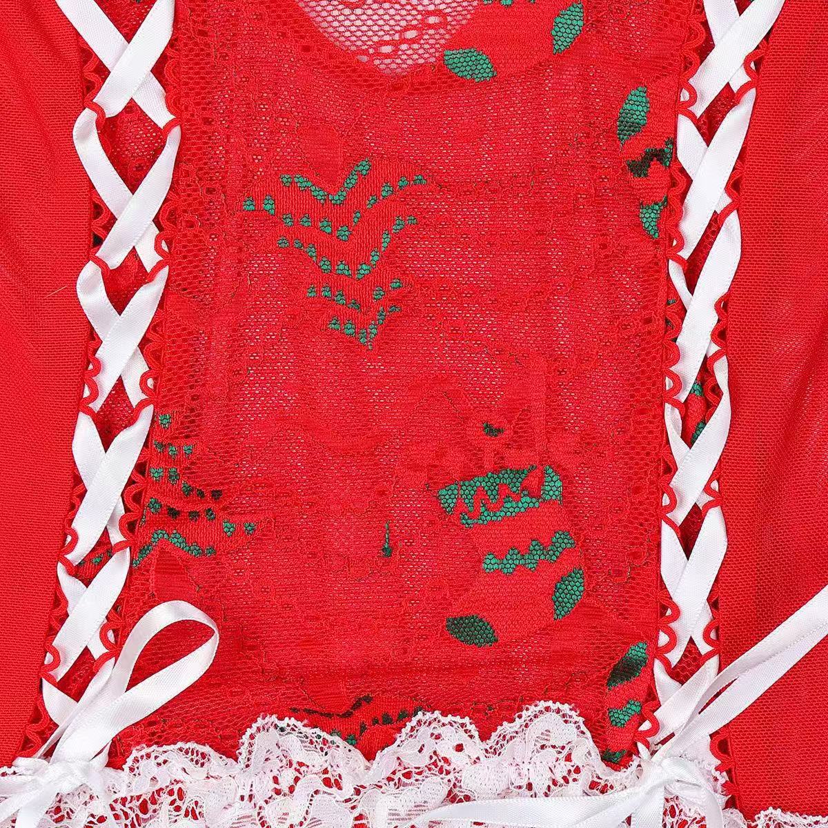 Świąteczny komplet bielizny Santa Lace