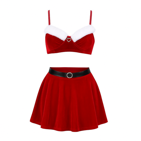 Świąteczny komplet bielizny Santa Velvet