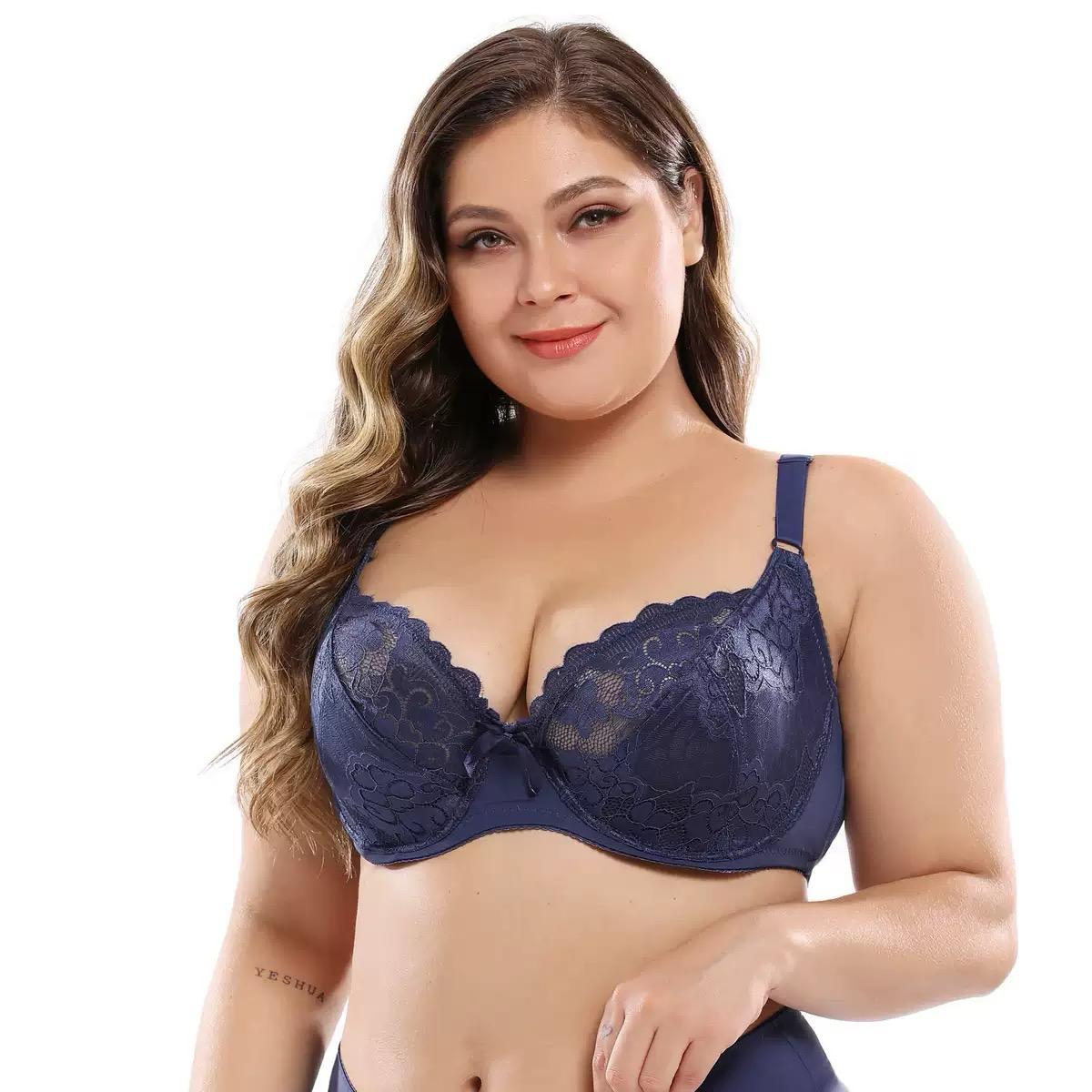 Koronkowy biustonosz plus size