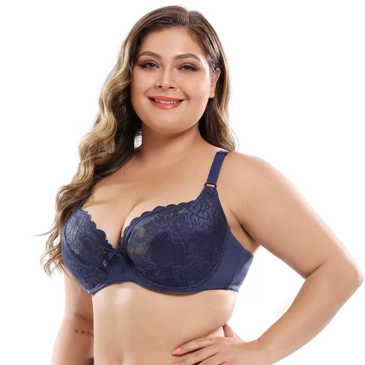 Koronkowy biustonosz plus size