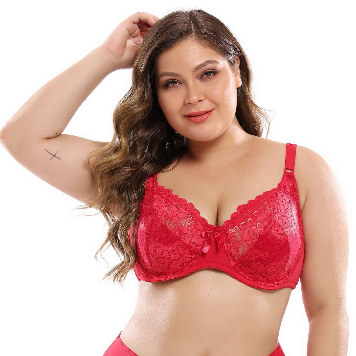 Koronkowy biustonosz plus size