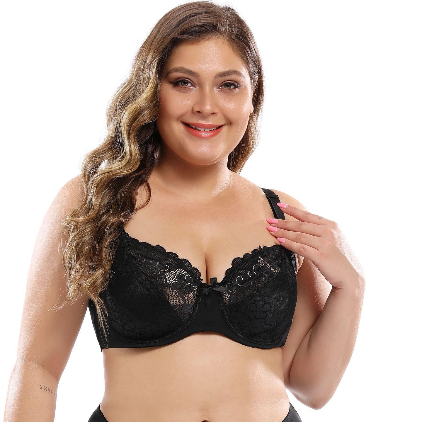Koronkowy biustonosz plus size