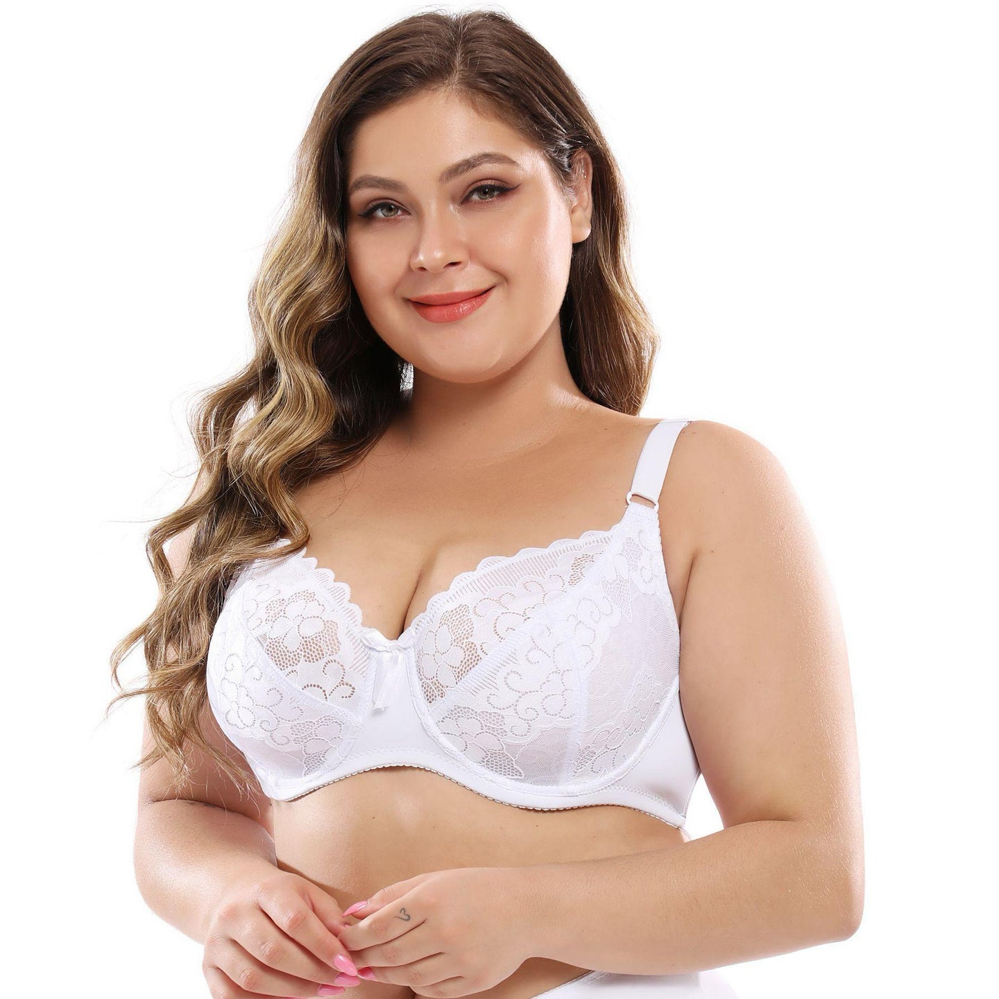 Koronkowy biustonosz plus size