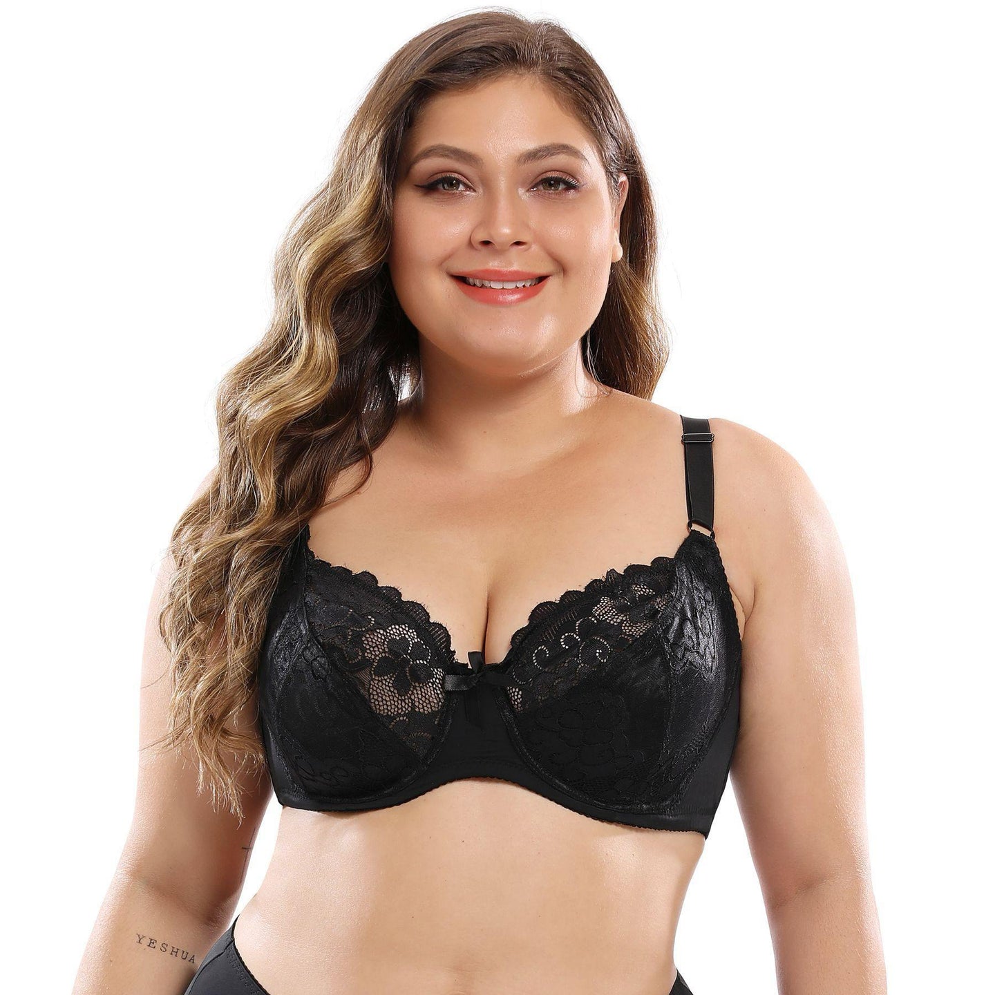Koronkowy biustonosz plus size