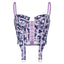 Gorset w kwiatowy print - Luxurie