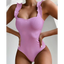 Prążkowane body z falbanką - Luxurie