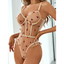 Transparentne body w haftowane różyczki - Luxurie
