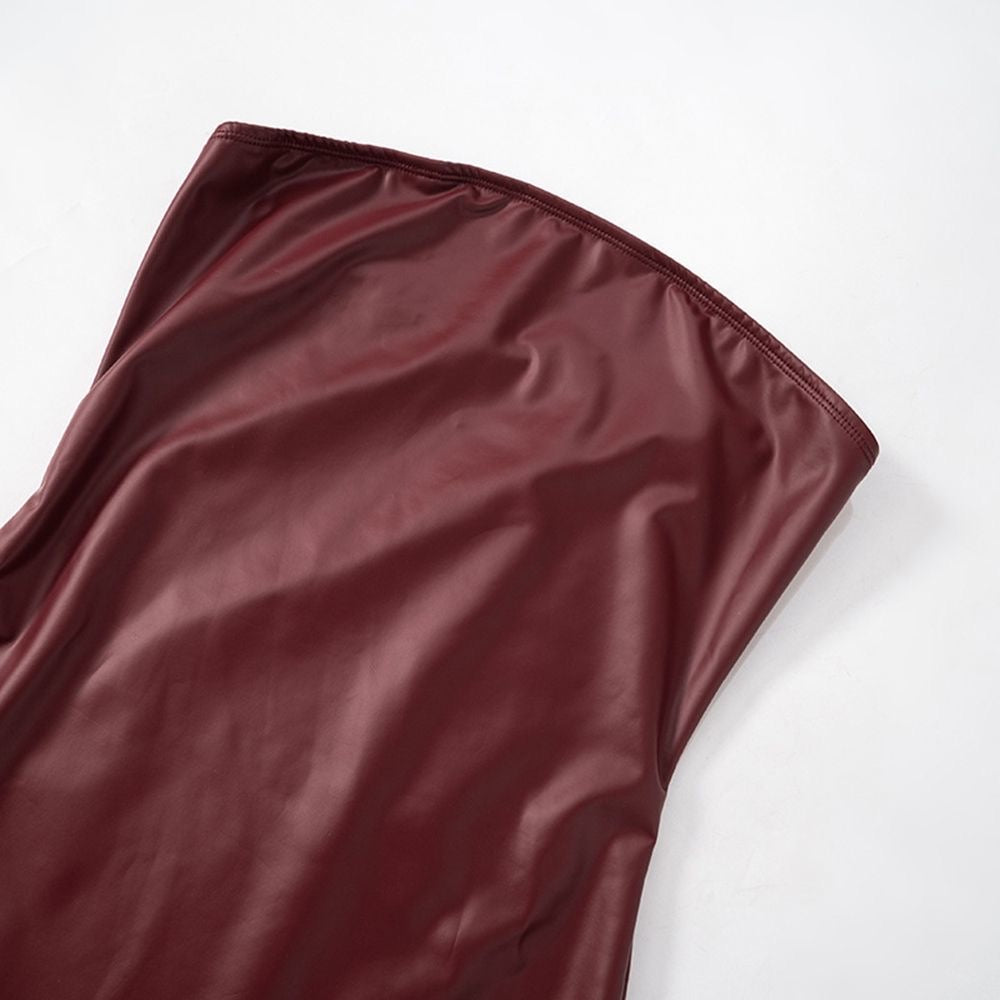 Sukienka Mini z Eko-Skóry