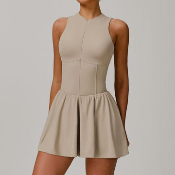 Sukienka sportowa damska z wbudowanym kombinezonem