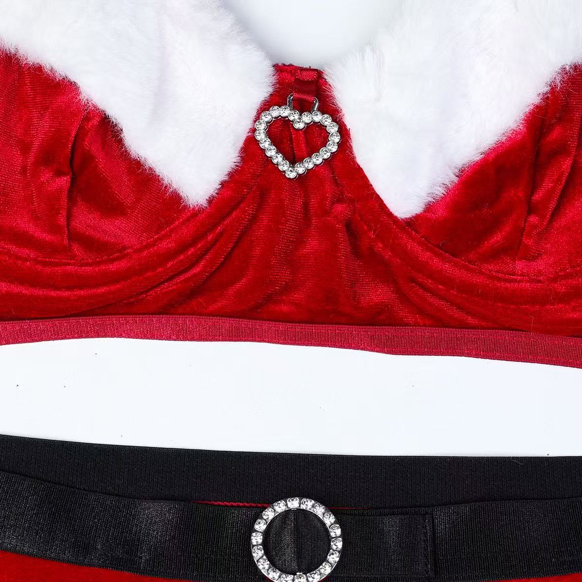 Świąteczny komplet bielizny Santa Velvet