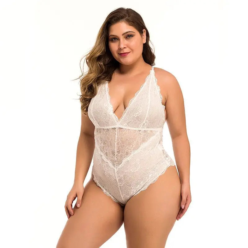 Koronkowe body plus size - Luxurie