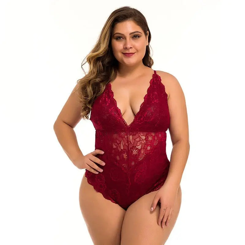 Koronkowe body plus size - Luxurie