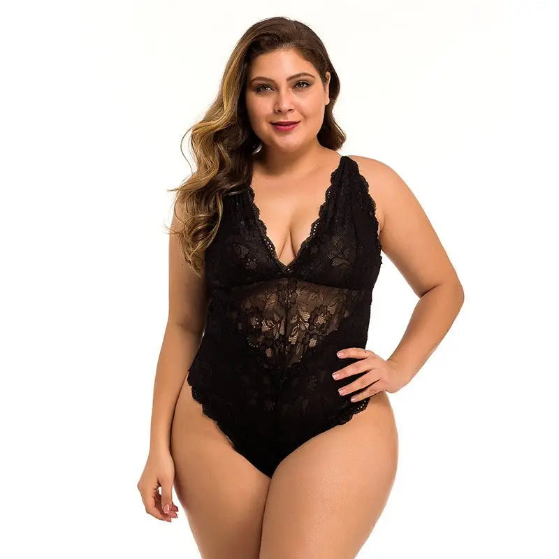 Koronkowe body plus size - Luxurie