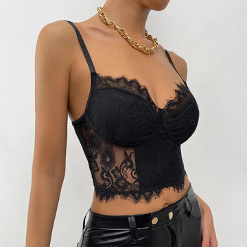Zmysłowy biustonosz zdobiony koronką - Luxurie